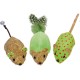 Nobby Plush Mice with Catnip, Green, 12 cm, 1 Pack (1 x 3 Pieces) Nobby Plush Mice with Catnip, Green, 12 cm, 1 Pack (1 x 3 Pieces)