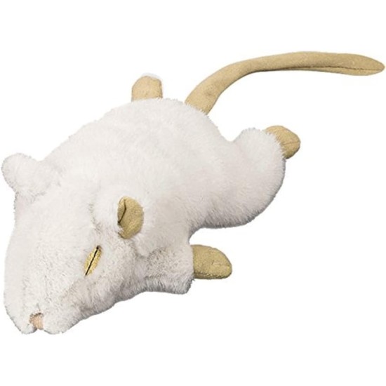 Nobby Plush Mouse, 19 cm, White Nobby Plush Mouse, 19 cm, White