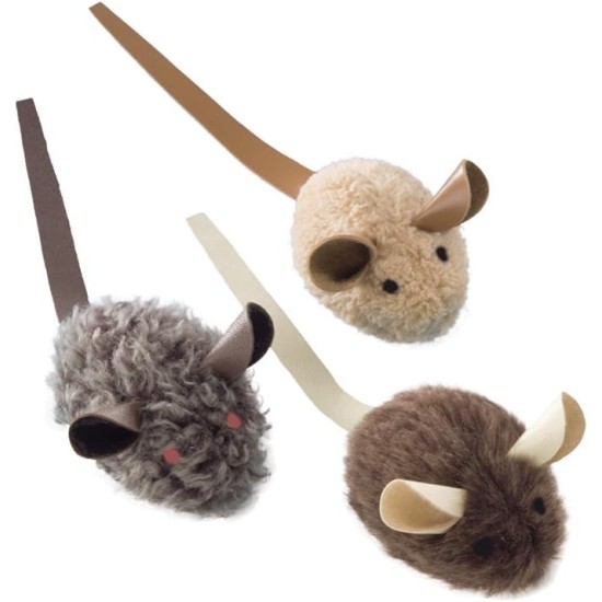 Nobby Plush Mouse with Leather Tail Nobby Plush Mouse with Leather Tail