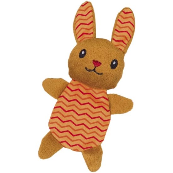 Nobby Plush Rabbit with Catnip, Orange, 17 cm, Pack of 1 Nobby Plush Rabbit with Catnip, Orange, 17 cm, Pack of 1