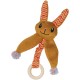 Nobby Plush Rabbit with Catnip with Wooden Ring, Orange, 20 cm, Pack of 1 Nobby Plush Rabbit with Catnip with Wooden Ring, Orange, 20 cm, Pack of 1
