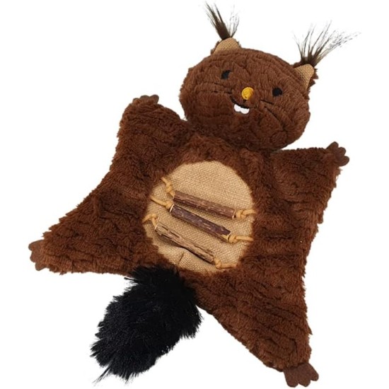 Nobby Plush Squirrel with Matatabi, 27 cm, 1 Piece