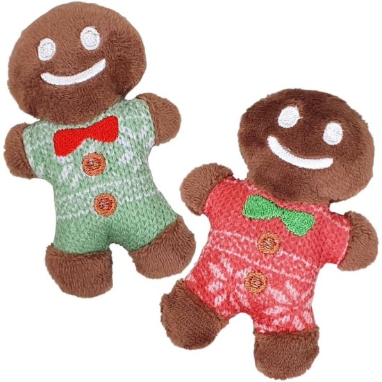Nobby Xmas 65639 Plush Gingerbread Man Set of 2 10 cm Nobby Xmas 65639 Plush Gingerbread Man Set of 2 10 cm