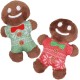 Nobby Xmas 65639 Plush Gingerbread Man Set of 2 10 cm Nobby Xmas 65639 Plush Gingerbread Man Set of 2 10 cm