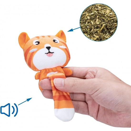 Patapalooza Katzen-Plüschtier mit Katzenminze, weich und attraktiv, ideal zum Spielen und zur Stimulation des Katzeninstinkts. Patapalooza Katzen-Plüschtier mit Katzenminze, weich und attraktiv, ideal zum Spielen und zur Stimulation des Katzeninstinkts.