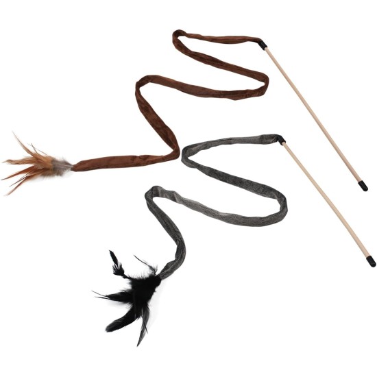 Patapalooza Katzenrute mit Federn und Rassel, ideal zur Stimulierung des Spiels und zur Förderung der körperlichen und geistigen Bewegung. Patapalooza Katzenrute mit Federn und Rassel, ideal zur Stimulierung des Spiels und zur Förderung der körperlichen und geistigen Bewegung.