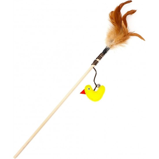 Patapalooza Katzenspielzeug mit Federn und Seil, ideal zur Förderung der Bewegung und des interaktiven Spiels von Haustieren. Patapalooza Katzenspielzeug mit Federn und Seil, ideal zur Förderung der Bewegung und des interaktiven Spiels von Haustieren.