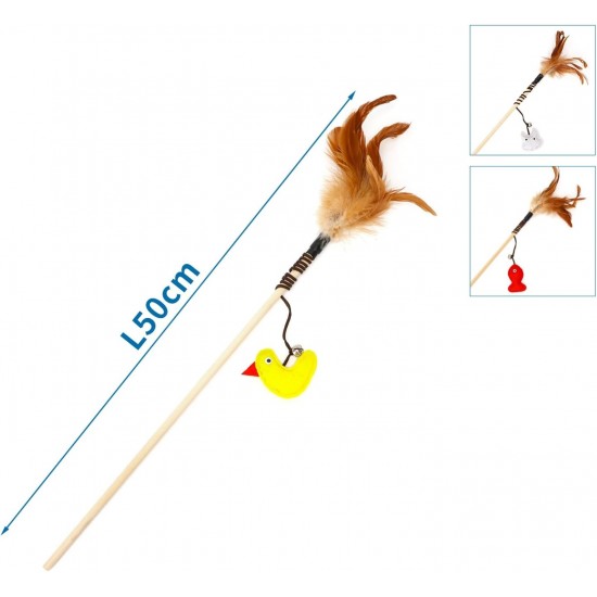 Patapalooza Katzenspielzeug mit Federn und Seil, ideal zur Förderung der Bewegung und des interaktiven Spiels von Haustieren. Patapalooza Katzenspielzeug mit Federn und Seil, ideal zur Förderung der Bewegung und des interaktiven Spiels von Haustieren.