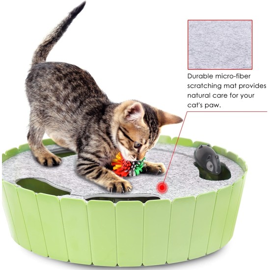 Pawaboo Cat Toy, Electric Mouse, Interactive Kitten Toy, Cat Bed, Scratching Mat, Catnip, Cute and Safe Toy, Play Ball for Small Cat Game, Biting Chewing, Blue Pawaboo Cat Toy, Electric Mouse, Interactive Kitten Toy, Cat Bed, Scratching Mat, Catnip, Cute and Safe Toy, Play Ball for Small Cat Game, Biting Chewing, Blue