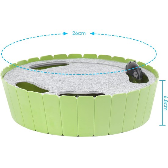 Pawaboo Cat Toy, Electric Mouse, Interactive Kitten Toy, Cat Bed, Scratching Mat, Catnip, Cute and Safe Toy, Play Ball for Small Cat Game, Biting Chewing, Blue Pawaboo Cat Toy, Electric Mouse, Interactive Kitten Toy, Cat Bed, Scratching Mat, Catnip, Cute and Safe Toy, Play Ball for Small Cat Game, Biting Chewing, Blue