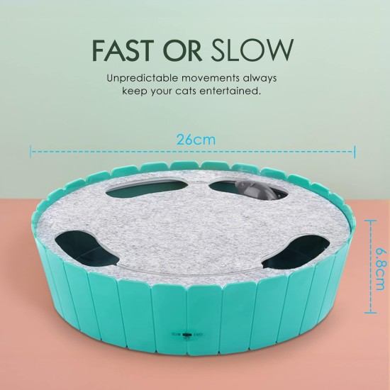 Pawaboo Cat Toy, Electric Mouse, Interactive Kitten Toy, Cat Bed, Scratching Mat, Catnip, Cute and Safe Toy, Play Ball for Small Cat Game, Biting Chewing, Blue Pawaboo Cat Toy, Electric Mouse, Interactive Kitten Toy, Cat Bed, Scratching Mat, Catnip, Cute and Safe Toy, Play Ball for Small Cat Game, Biting Chewing, Blue