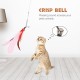 Pawaboo Interactive Cat Toy, Retractable Cat Fishing Rod with 3 Replacement Fishing Lures Made of Feathers and Bells, Adjustable Line Length, Feather Teaser for Cats Kittens Fun Pawaboo Interactive Cat Toy, Retractable Cat Fishing Rod with 3 Replacement Fishing Lures Made of Feathers and Bells, Adjustable Line Length, Feather Teaser for Cats Kittens Fun