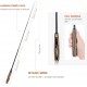 Pawaboo Interactive Cat Toy, Retractable Cat Fishing Rod with 3 Replacement Fishing Lures Made of Feathers and Bells, Adjustable Line Length, Feather Teaser for Cats Kittens Fun Pawaboo Interactive Cat Toy, Retractable Cat Fishing Rod with 3 Replacement Fishing Lures Made of Feathers and Bells, Adjustable Line Length, Feather Teaser for Cats Kittens Fun
