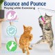 Pawaboo Interactive Cat Toy, Retractable Cat Fishing Rod with 3 Replacement Fishing Lures Made of Feathers and Bells, Adjustable Line Length, Feather Teaser for Cats Kittens Fun Pawaboo Interactive Cat Toy, Retractable Cat Fishing Rod with 3 Replacement Fishing Lures Made of Feathers and Bells, Adjustable Line Length, Feather Teaser for Cats Kittens Fun
