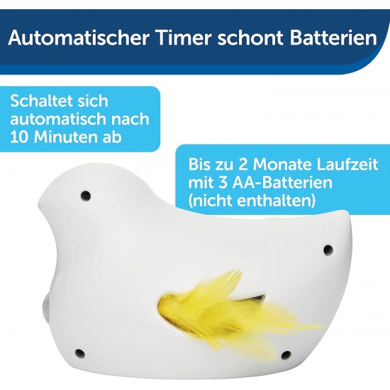 PetSafe FroliCat Interactive Cat Toy for Playing & Hunting - Intelligence Activity Toy for Cats, Cheese, White PetSafe FroliCat Interactive Cat Toy for Playing & Hunting - Intelligence Activity Toy for Cats, Cheese, White