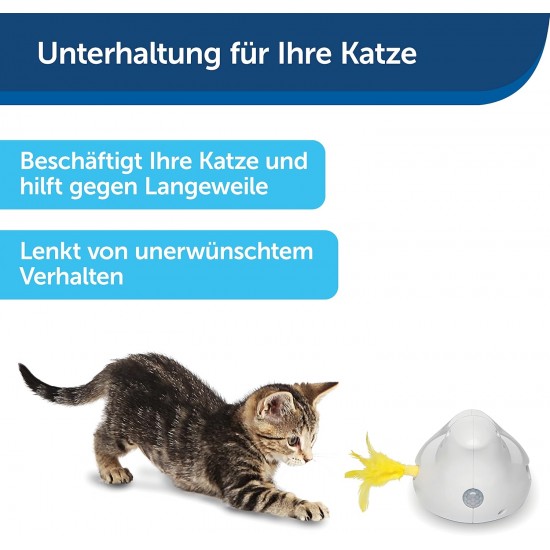 PetSafe FroliCat Interactive Cat Toy for Playing & Hunting - Intelligence Activity Toy for Cats, Cheese, White PetSafe FroliCat Interactive Cat Toy for Playing & Hunting - Intelligence Activity Toy for Cats, Cheese, White