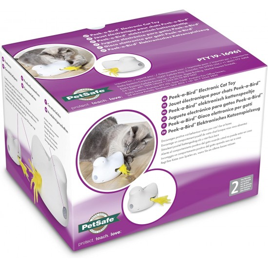 PetSafe FroliCat Interactive Cat Toy for Playing & Hunting - Intelligence Activity Toy for Cats, Cheese, White PetSafe FroliCat Interactive Cat Toy for Playing & Hunting - Intelligence Activity Toy for Cats, Cheese, White