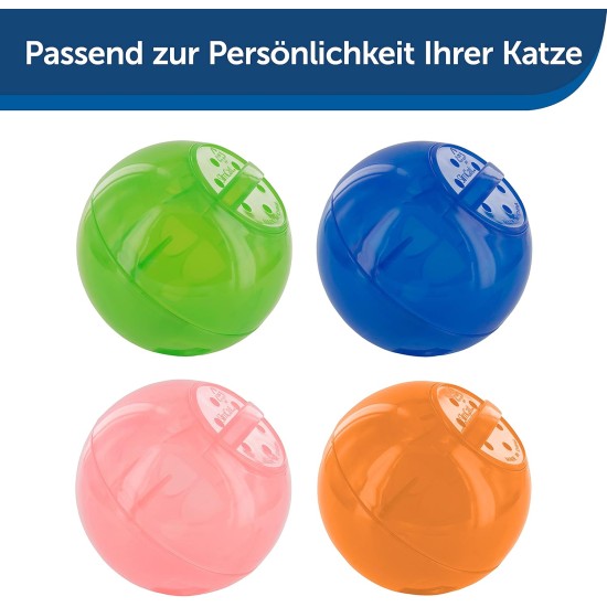 PetSafe SlimCat Food Ball, Snack Ball for Cats, for Playful Weight Control, 150 ml Dry Food, Blue PetSafe SlimCat Food Ball, Snack Ball for Cats, for Playful Weight Control, 150 ml Dry Food, Blue