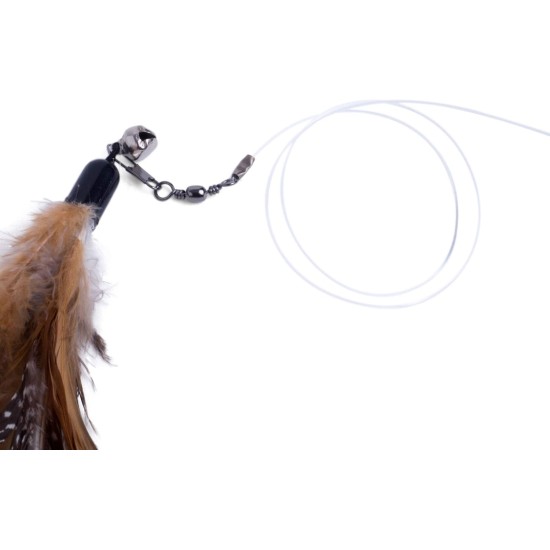 Petface Retractable Feather and Bell Wand Cat Toy Petface Retractable Feather and Bell Wand Cat Toy