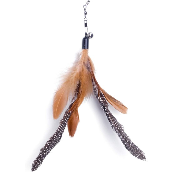 Petface Retractable Feather and Bell Wand Cat Toy Petface Retractable Feather and Bell Wand Cat Toy