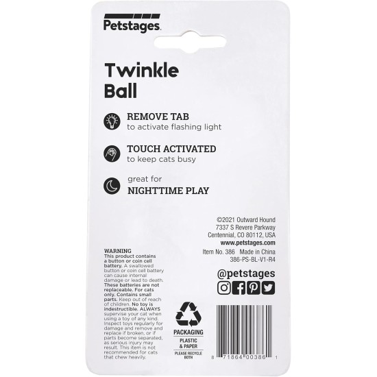 Petstages #386 Twinkle Ball, Cat Further with a Soft and Elastic Consistency Petstages #386 Twinkle Ball, Cat Further with a Soft and Elastic Consistency