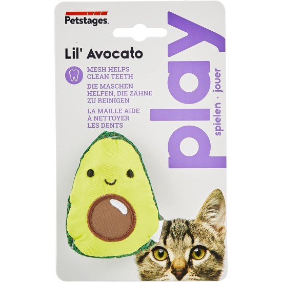 Petstages Lil' Avocato - Cat Toy - Dental Care - Avocado - Catnip - Green - One Size Petstages Lil' Avocato - Cat Toy - Dental Care - Avocado - Catnip - Green - One Size