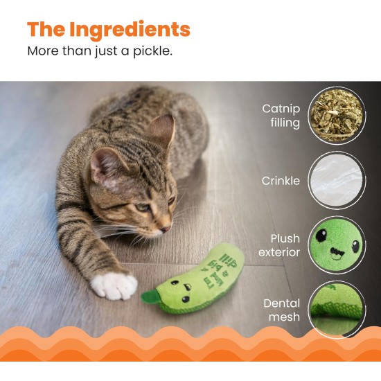 Petstages Lil' Avocato - Cat Toy - Dental Care - Avocado - Catnip - Green - One Size Petstages Lil' Avocato - Cat Toy - Dental Care - Avocado - Catnip - Green - One Size