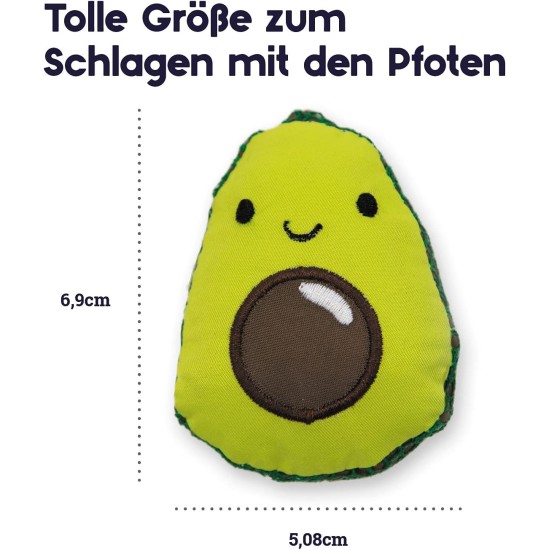 Petstages Lil' Avocato - Cat Toy - Dental Care - Avocado - Catnip - Green - One Size Petstages Lil' Avocato - Cat Toy - Dental Care - Avocado - Catnip - Green - One Size