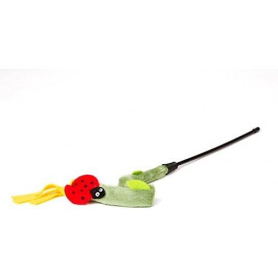 Petuky Cane Toy Cat Spring with Ladybug, 40 cm Petuky Cane Toy Cat Spring with Ladybug, 40 cm
