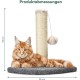 Pfotenolymp Cat Scratching Post - Interactive Cat Scratching Post for House Cats - Cat Toy Scratching Post, Cat Nail Scratcher with Toy Ball - Cat Play Station - Scratching Post for Interaction Pfotenolymp Cat Scratching Post - Interactive Cat Scratching Post for House Cats - Cat Toy Scratching Post, Cat Nail Scratcher with Toy Ball - Cat Play Station - Scratching Post for Interaction