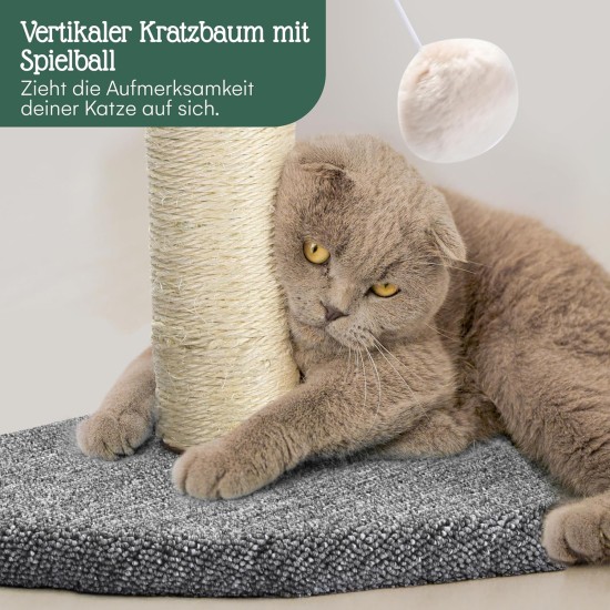 Pfotenolymp Cat Scratching Post - Interactive Cat Scratching Post for House Cats - Cat Toy Scratching Post, Cat Nail Scratcher with Toy Ball - Cat Play Station - Scratching Post for Interaction Pfotenolymp Cat Scratching Post - Interactive Cat Scratching Post for House Cats - Cat Toy Scratching Post, Cat Nail Scratcher with Toy Ball - Cat Play Station - Scratching Post for Interaction