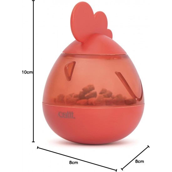Pixi Snack Dispenser, Treat Dispenser, Snack Ball, Feeder Ball, Treat Ball for Cats, Cockerel Design Pixi Snack Dispenser, Treat Dispenser, Snack Ball, Feeder Ball, Treat Ball for Cats, Cockerel Design