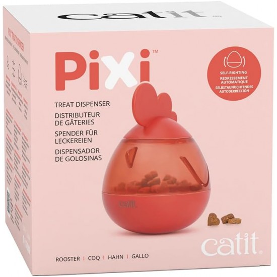 Pixi Snack Dispenser, Treat Dispenser, Snack Ball, Feeder Ball, Treat Ball for Cats, Cockerel Design Pixi Snack Dispenser, Treat Dispenser, Snack Ball, Feeder Ball, Treat Ball for Cats, Cockerel Design