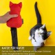 Plush Cat Toy with Bell, Cuddly Cushion for Cats, Toy Plush Toys, Cuddly Toy for Cats, Plush Cat, Toy for Kittens (Red) Plush Cat Toy with Bell, Cuddly Cushion for Cats, Toy Plush Toys, Cuddly Toy for Cats, Plush Cat, Toy for Kittens (Red)