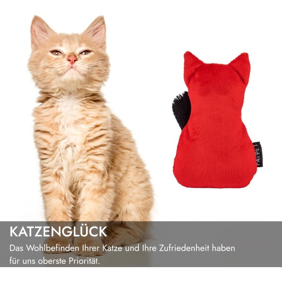 Plush Cat Toy with Bell, Cuddly Cushion for Cats, Toy Plush Toys, Cuddly Toy for Cats, Plush Cat, Toy for Kittens (Red) Plush Cat Toy with Bell, Cuddly Cushion for Cats, Toy Plush Toys, Cuddly Toy for Cats, Plush Cat, Toy for Kittens (Red)