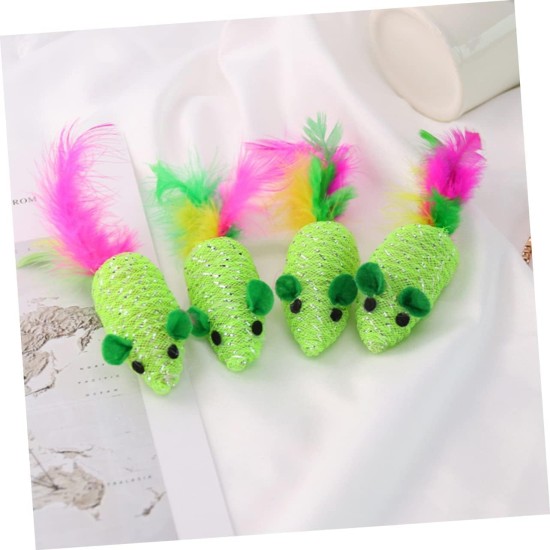 Qcwwy 11 Piece Mouse Cat Toy, Cat Toy Mice Rattle Set, Interactive Cat Toy, Catnip, Pre-Filled Cat Mouse Toy for Cats, Kittens, Interactive Play Qcwwy 11 Piece Mouse Cat Toy, Cat Toy Mice Rattle Set, Interactive Cat Toy, Catnip, Pre-Filled Cat Mouse Toy for Cats, Kittens, Interactive Play