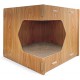 Record Cactus Cat Scratching Post 4-in-1 Function Cardboard Material with Catnip for Cats, Colour Havana, Size 35 x 90 cm