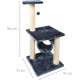 Record Cactus Cat Scratching Post 4-in-1 Function Cardboard Material with Catnip for Cats, Colour Havana, Size 35 x 90 cm