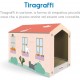 Record Cactus Cat Scratching Post 4-in-1 Function Cardboard Material with Catnip for Cats, Colour Havana, Size 35 x 90 cm
