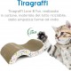 Record Cactus Cat Scratching Post 4-in-1 Function Cardboard Material with Catnip for Cats, Colour Havana, Size 35 x 90 cm