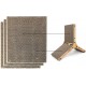 Record Cactus Cat Scratching Post 4-in-1 Function Cardboard Material with Catnip for Cats, Colour Havana, Size 35 x 90 cm