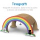 Record Cactus Cat Scratching Post 4-in-1 Function Cardboard Material with Catnip for Cats, Colour Havana, Size 35 x 90 cm