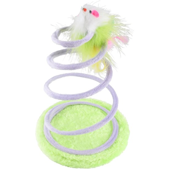 SONDEY Paris Prix Feather with Mouse Cat Toy, 26 cm, Green SONDEY Paris Prix Feather with Mouse Cat Toy, 26 cm, Green