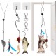 Set of 4 Interactive Cat Toy Self-Employment Mouse Cat Toys Set Bouncy Hanging Cat Toy Door Frame Funny Automatic Toy for Cat Set of 4 Interactive Cat Toy Self-Employment Mouse Cat Toys Set Bouncy Hanging Cat Toy Door Frame Funny Automatic Toy for Cat