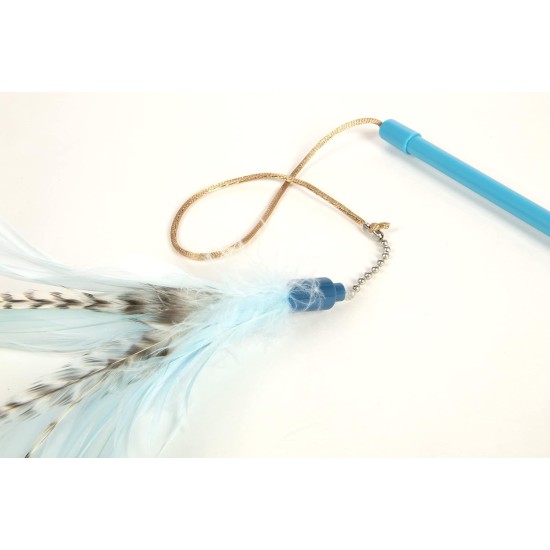 SmartyKat 2 x Electronic Feather Tangle Toy for Cats and Kittens - Includes 2 Extra Wands, Spin, Battery Operated, Fun and Engaging Play, Promotes Training, Green SmartyKat 2 x Electronic Feather Tangle Toy for Cats and Kittens - Includes 2 Extra Wands, Spin, Battery Operated, Fun and Engaging Play, Promotes Training, Green