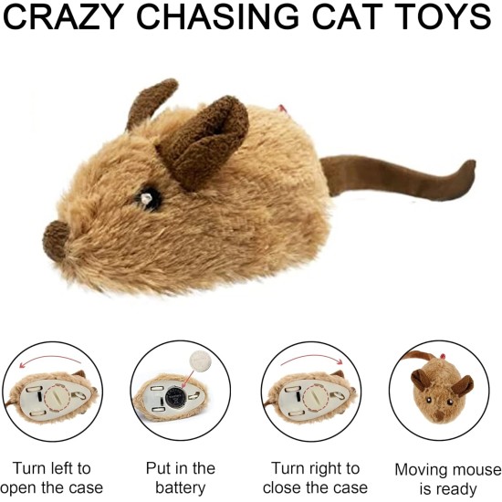 Suhaco Cat Toy for Domestic Cats, Interactive GiGwi Melody Chaser Squeak Kitten Toy Motion Activated Mouse Suhaco Cat Toy for Domestic Cats, Interactive GiGwi Melody Chaser Squeak Kitten Toy Motion Activated Mouse