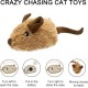Suhaco Cat Toy for Domestic Cats, Interactive GiGwi Melody Chaser Squeak Kitten Toy Motion Activated Mouse