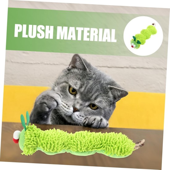 Supvox Cat Plush Toy, Caterpillar Plush Toy, Stuffed Kitten Chew Toy, Interactive Cat Toy, Interactive Cat Toy, Interactive Toy for Cats, Kittens Toy Supvox Cat Plush Toy, Caterpillar Plush Toy, Stuffed Kitten Chew Toy, Interactive Cat Toy, Interactive Cat Toy, Interactive Toy for Cats, Kittens Toy