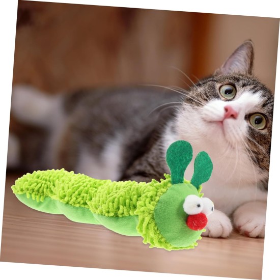 Supvox Cat Plush Toy, Caterpillar Plush Toy, Stuffed Kitten Chew Toy, Interactive Cat Toy, Interactive Cat Toy, Interactive Toy for Cats, Kittens Toy Supvox Cat Plush Toy, Caterpillar Plush Toy, Stuffed Kitten Chew Toy, Interactive Cat Toy, Interactive Cat Toy, Interactive Toy for Cats, Kittens Toy
