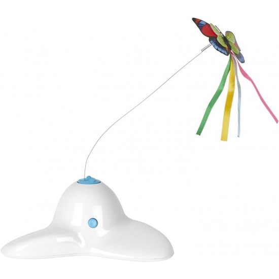 THE CONCEPT FACTORY, AN5253 Interactive Butterfly Game for Cats, Stimulation of Reflexes and Instincts, Extended Entertainment, Ease of Use, Includes Accessories THE CONCEPT FACTORY, AN5253 Interactive Butterfly Game for Cats, Stimulation of Reflexes and Instincts, Extended Entertainment, Ease of Use, Includes Accessories